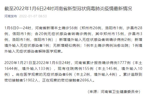 河南新增3例本土确诊6例本土无症状.河南新增3例本土确诊病例-第1张图片