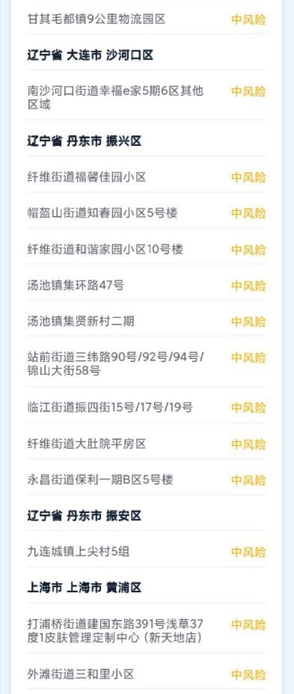 中风险地区-中风险地区快递什么时候恢复-第2张图片